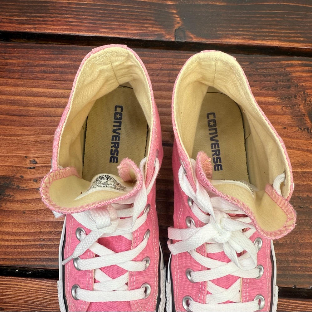 Converse Chuck Taylor All Star High Top Sneakers – Pink - Women’s Size 7 - Picture 6 of 9